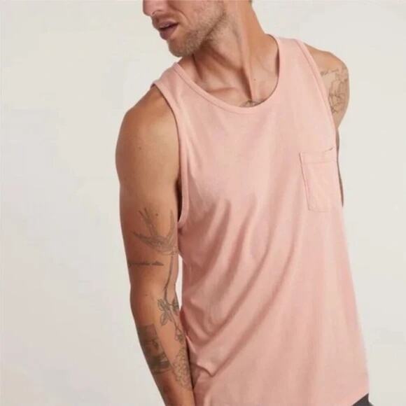 Marine Layer Top Garment Dye Signature Tank Cotton Blend Desert Flower NWT XL - Picture 2 of 7